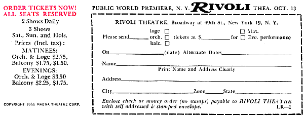 Ticket order form